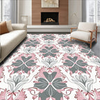 Art Nouveau Floral Scroll Pattern Rug