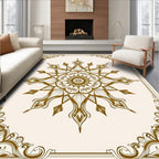 Ornate Floral Medallion Pattern Rug