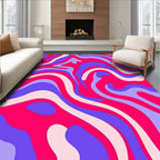 Groovy Swirl Abstract Pattern Rug