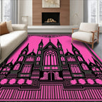 Gothic Castle Ornate Design Rug