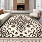 Ornate Botanical Scrollwork Classic Rug
