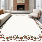 Vintage Floral Vine Motif Rug