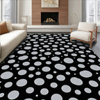 Abstract Polka Dot Pattern Design Rug