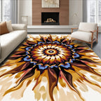 Mandala Sunburst Pattern Rug