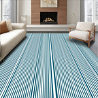 Modern Navy 2 Tone Stripes Rug