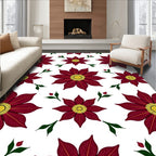 Bold Floral Pattern Design Rug
