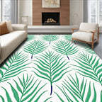 Green Leaf Pattern Delight Rug