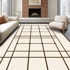 Modern Geometric Grid Pattern Rug