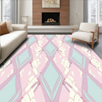 Pastel Diamond Patterned Elegant Rug