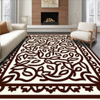 Ornate Vine Scroll Pattern Rug