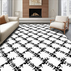 Abstract Diagonal Geometric Pattern Rug