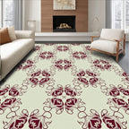 Ornate Vine Swirl Pattern Rug