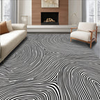 Abstract Lines Organic Pattern Rug