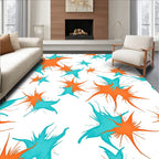 Abstract Starburst Splash Design Rug