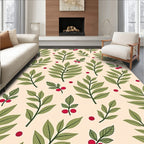 Botanical Berry Arrangement Pattern Rug