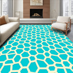 Geometric Abstract Network Pattern Rug