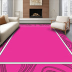 Bold Wavy Line Art Pattern Rug