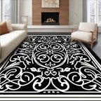 Intricate Classic Scrollwork Pattern Design Rug