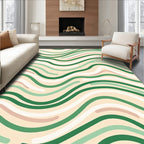 Wavy Organic Striped Pattern Rug