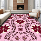 Floral Vine Repeating Pattern Rug