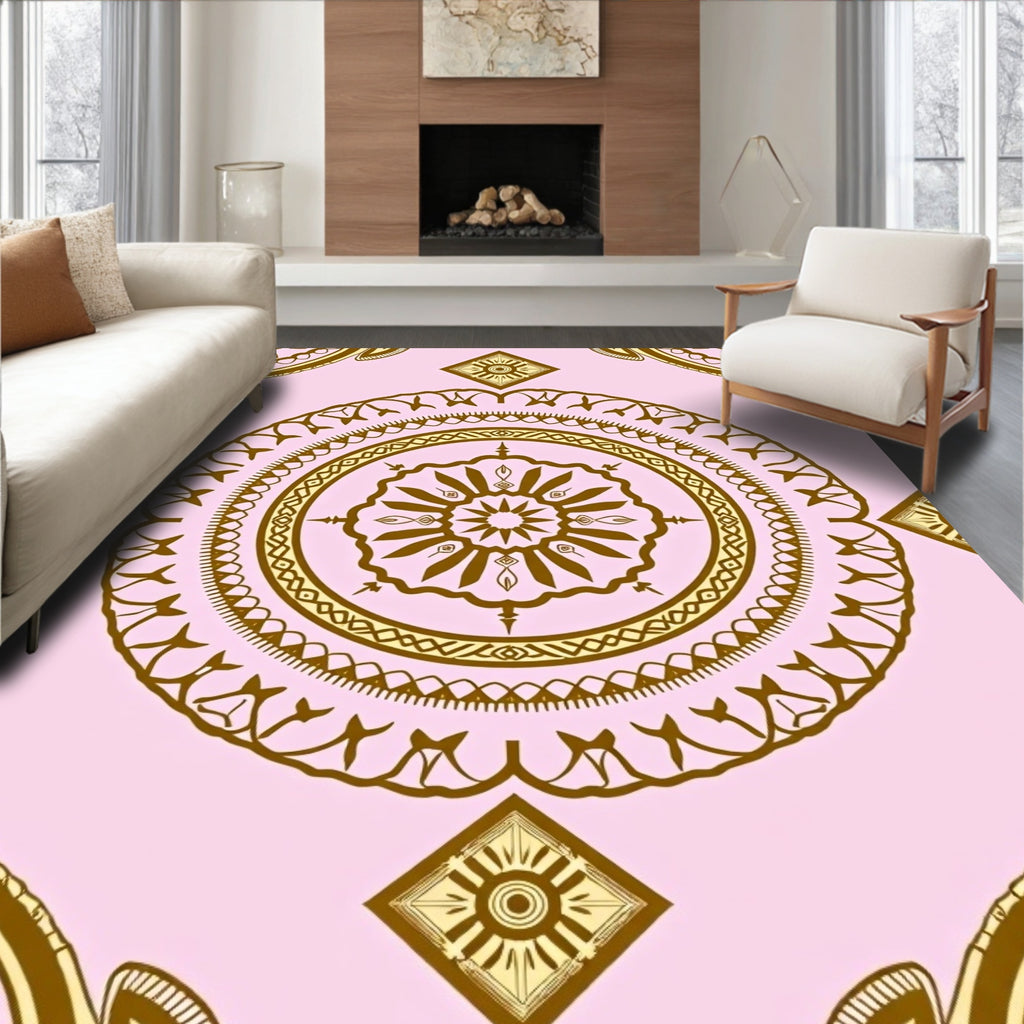 Elaborate Mandala Pattern Rug
