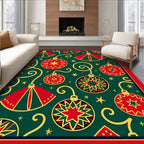 Festive Ornament Star Pattern Rug