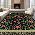 Art Nouveau Floral Garden Rug