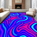 Vibrant Abstract Swirl Pattern Rug