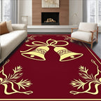 Golden Bells With Floral Accents Rug