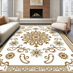 Ornate Floral Medallion Pattern Rug