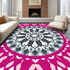 Modern Mandala Floral Pattern Rug