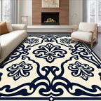 Ornate Floral Damask Motif Rug