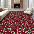 Art Nouveau Floral Vine Pattern Rug