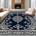 Ornate Garden Floral Vintage Pattern Rug