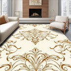 Classic Floral Swirls Ornament Pattern Rug