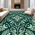 Intricate Floral Vine Art Nouveau Rug