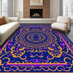 Vibrant Mandala Swirl Pattern Rug