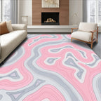 Soft Swirls Abstract Pattern Design Rug