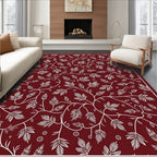 Vine And Leaf Pattern Design Rug