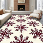 Tuscan Snowflakes Pattern Rug