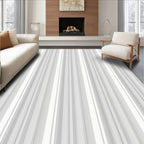 Thin Gray Stripe Pattern Rug