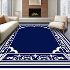Classic White Decorative Edge Rug