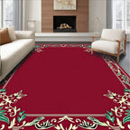 Ornate Leaf Vine Border Design Rug