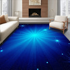 Cosmic Starburst Galaxy Pattern Rug