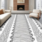 Intertwined Braided Striped Artwork Rug