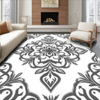 Ornate Floral Scrollwork Design Rug