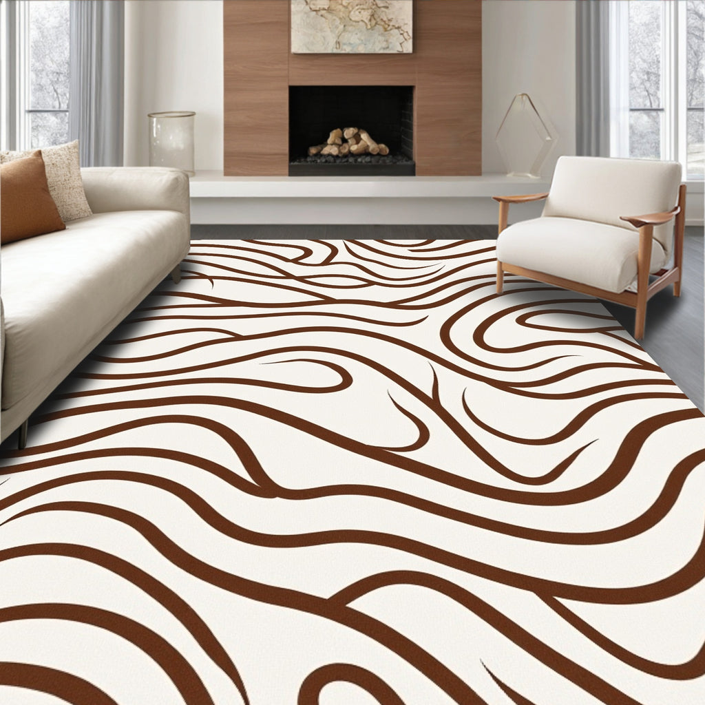 Organic Swirl Pattern Rug