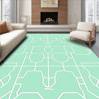 Geometric Garden Lattice Pattern Rug