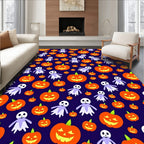 Jack-o'-lantern Ghost Happy Halloween Pattern Rug