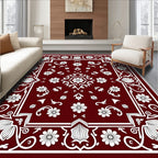 Rich Floral Vines Medallions Classic Rug